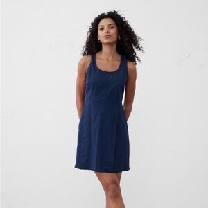 Banana Republic LINEN-BLEND SEAMED MINI DRESS Size 8